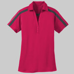 Ladies Silk Touch™ Performance Colorblock Stripe Polo