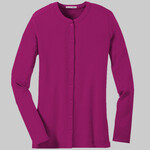 Ladies Concept Stretch Button Front Cardigan