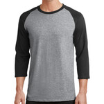 50/50 Cotton/Poly 3/4 Sleeve Raglan T Shirt