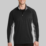 Sport Wick ® Stretch Contrast 1/2 Zip Pullover