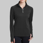 Ladies Sport Wick ® Textured 1/4 Zip Pullover
