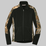 Ladies Camouflage Microfleece Full Zip Jacket