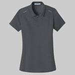 Women's Pinpoint Mesh Zip Polo