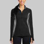 Women's Sport Wick ® Stretch Contrast 1/4 Zip Pullover